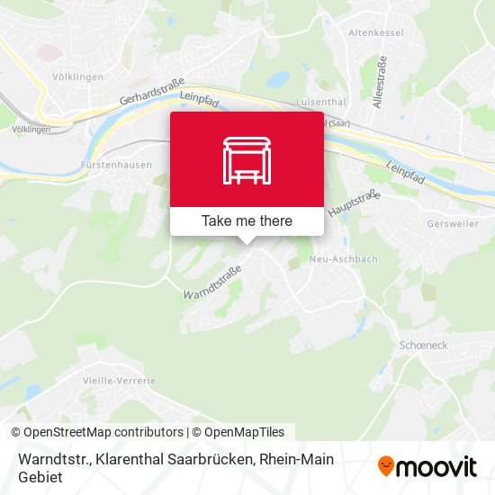Warndtstr., Klarenthal Saarbrücken map