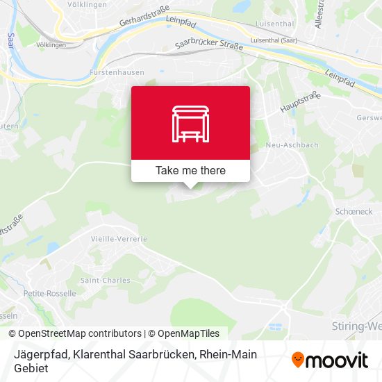 Jägerpfad, Klarenthal Saarbrücken map