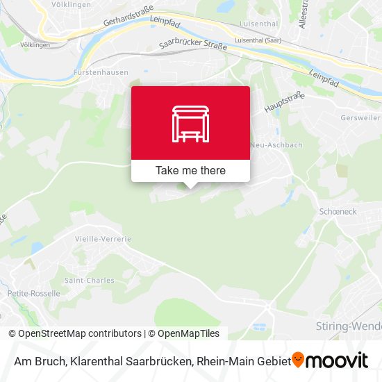Am Bruch, Klarenthal Saarbrücken map
