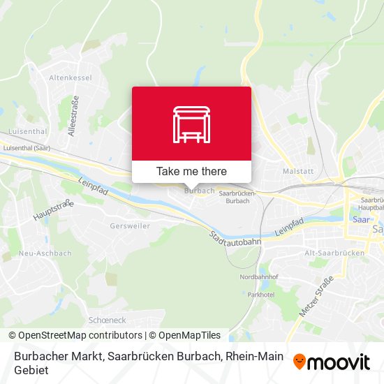 Burbacher Markt, Saarbrücken Burbach map