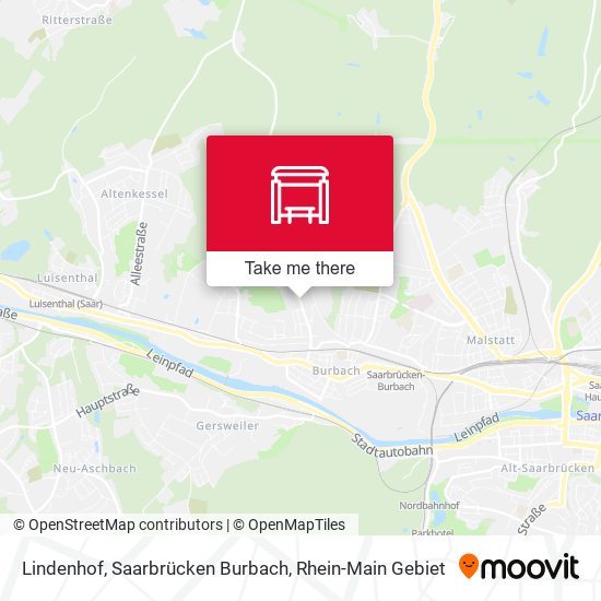 Lindenhof, Saarbrücken Burbach map