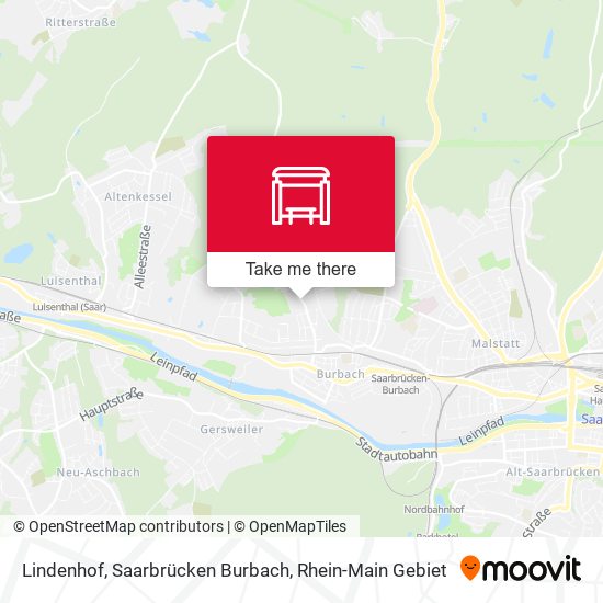 Lindenhof, Saarbrücken Burbach map
