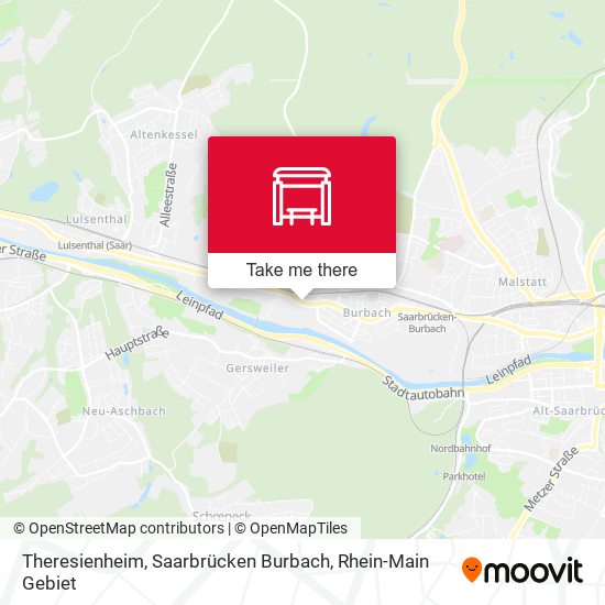 Theresienheim, Saarbrücken Burbach map