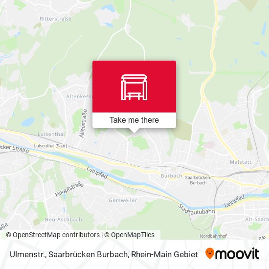 Ulmenstr., Saarbrücken Burbach map