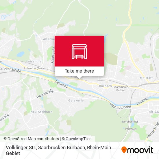 Völklinger Str., Saarbrücken Burbach map