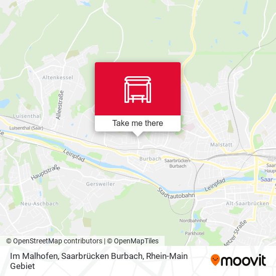 Im Malhofen, Saarbrücken Burbach map