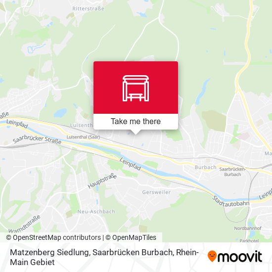 Matzenberg Siedlung, Saarbrücken Burbach map