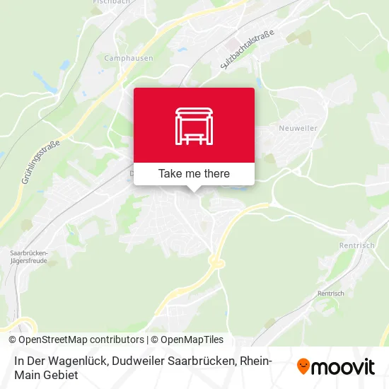 Карта In Der Wagenlück, Dudweiler Saarbrücken