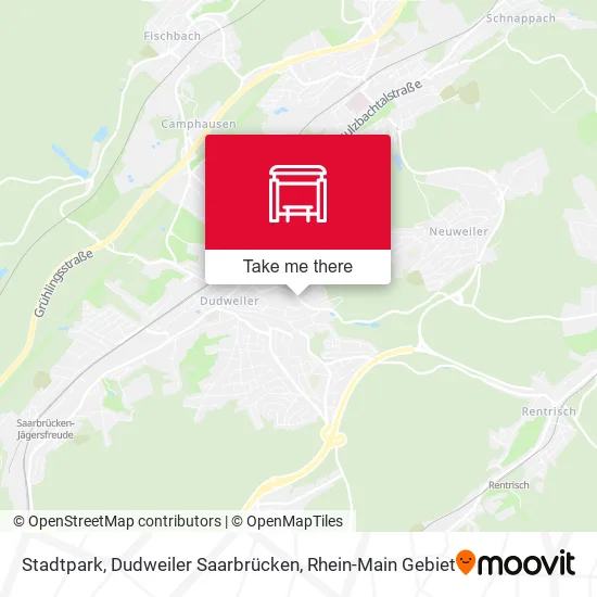 Карта Stadtpark, Dudweiler Saarbrücken