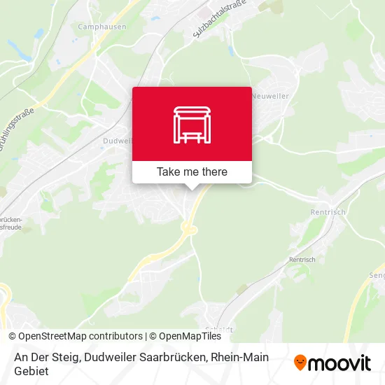 Карта An Der Steig, Dudweiler Saarbrücken