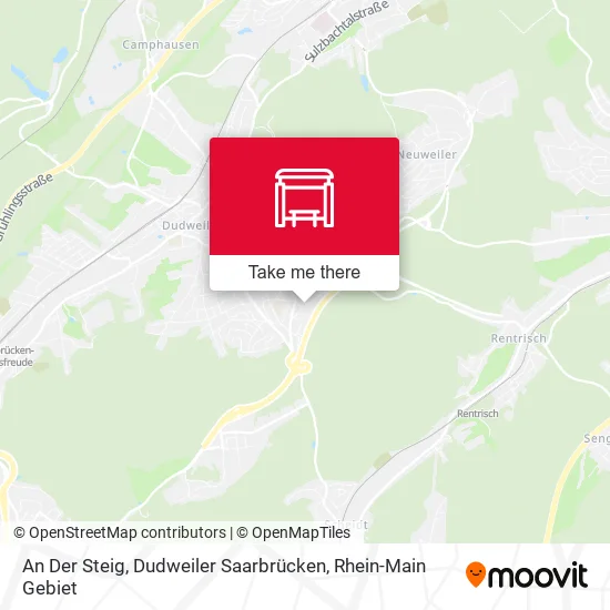 Карта An Der Steig, Dudweiler Saarbrücken