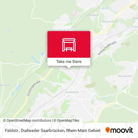 Карта Feldstr., Dudweiler Saarbrücken