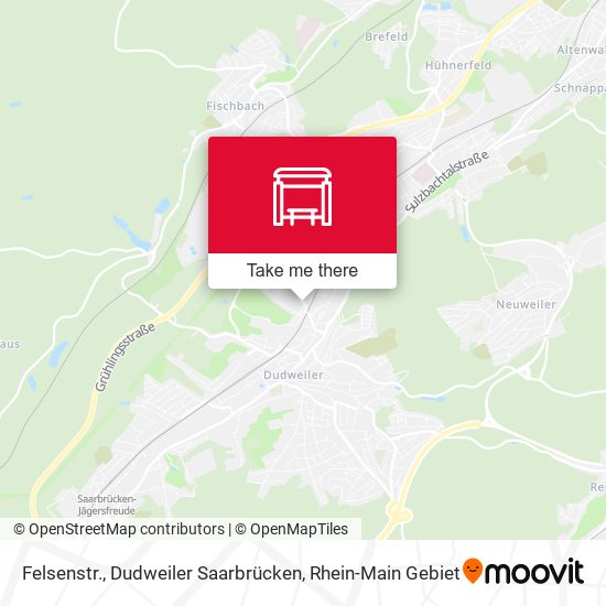 Felsenstr., Dudweiler Saarbrücken map