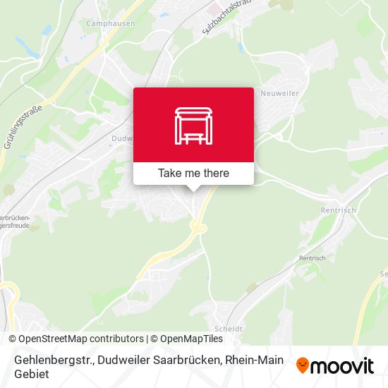 Карта Gehlenbergstr., Dudweiler Saarbrücken