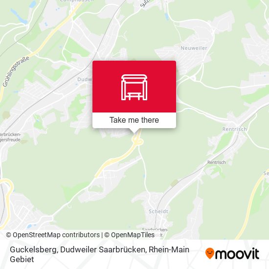 Guckelsberg, Dudweiler Saarbrücken map