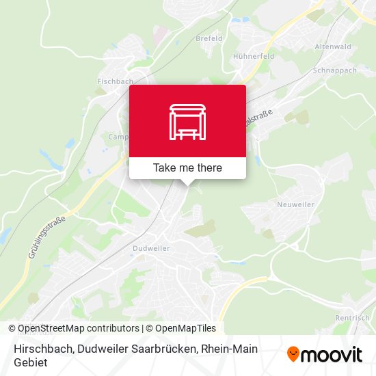 Hirschbach, Dudweiler Saarbrücken map