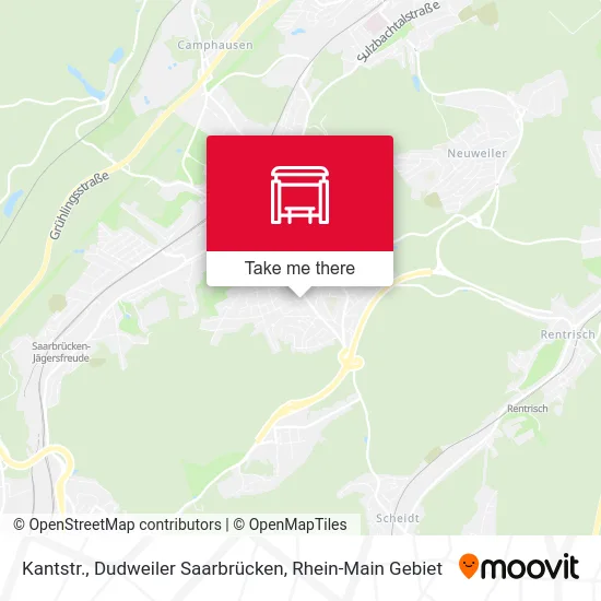 Карта Kantstr., Dudweiler Saarbrücken