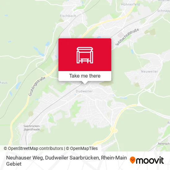 Карта Neuhauser Weg, Dudweiler Saarbrücken