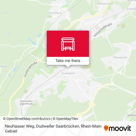 Карта Neuhauser Weg, Dudweiler Saarbrücken