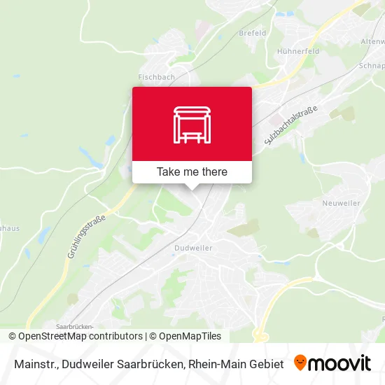 Карта Mainstr., Dudweiler Saarbrücken