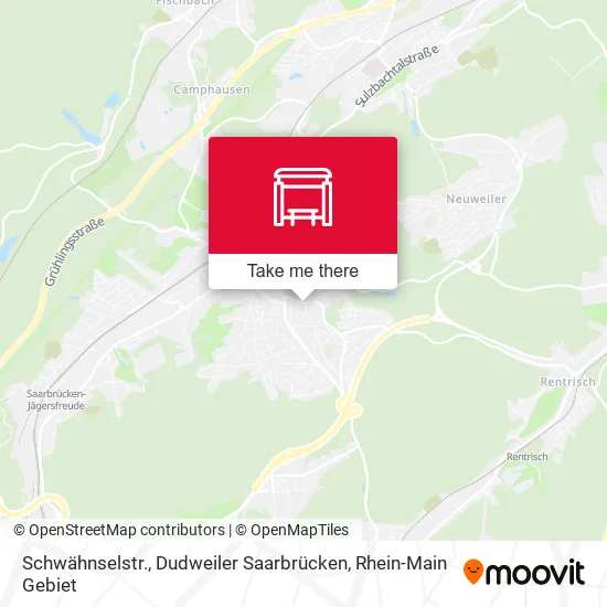 Карта Schwähnselstr., Dudweiler Saarbrücken