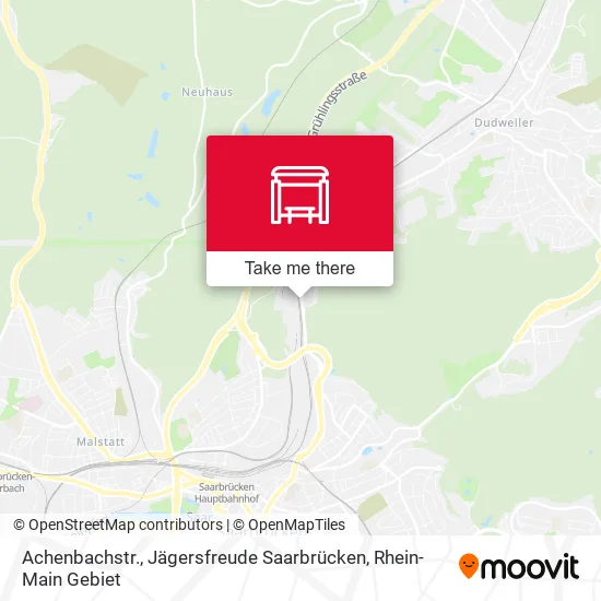 Карта Achenbachstr., Jägersfreude Saarbrücken