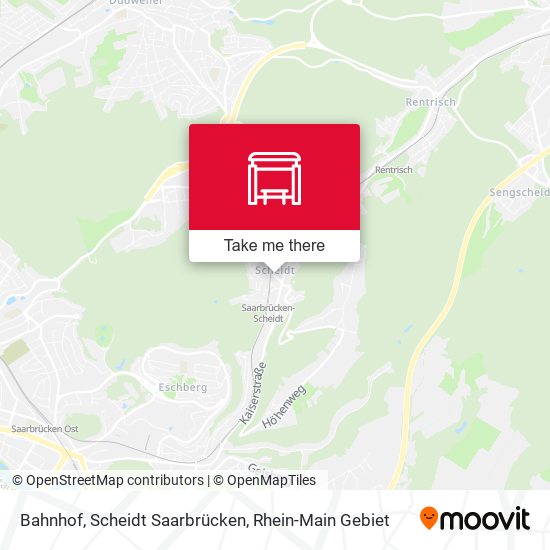 Bahnhof, Scheidt Saarbrücken map