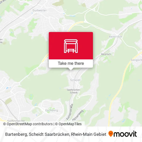 Карта Bartenberg, Scheidt Saarbrücken