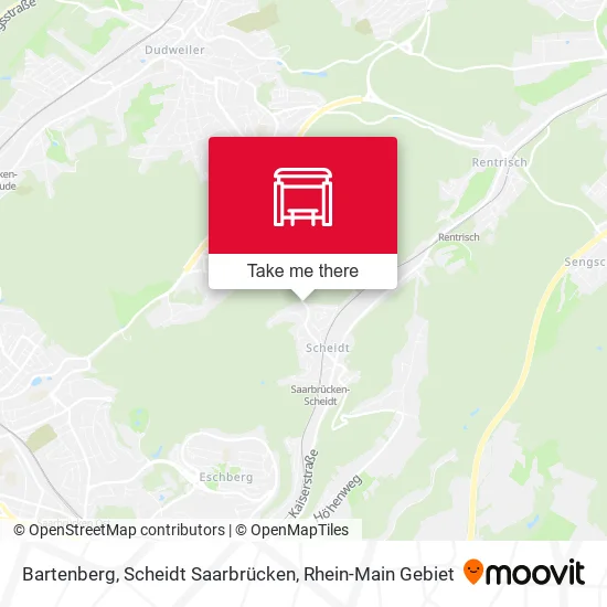 Карта Bartenberg, Scheidt Saarbrücken