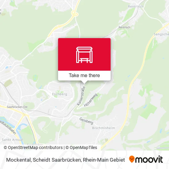 Карта Mockental, Scheidt Saarbrücken
