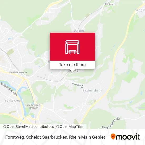 Карта Forstweg, Scheidt Saarbrücken