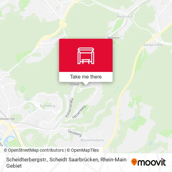 Карта Scheidterbergstr., Scheidt Saarbrücken