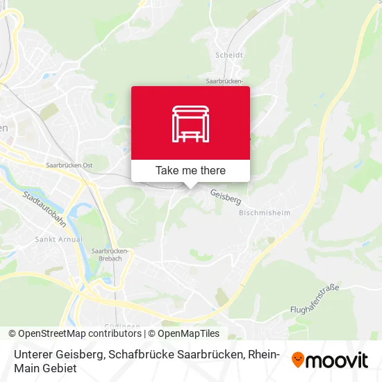 Карта Unterer Geisberg, Schafbrücke Saarbrücken
