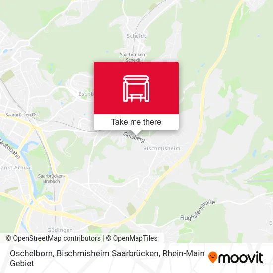 Карта Oschelborn, Bischmisheim Saarbrücken