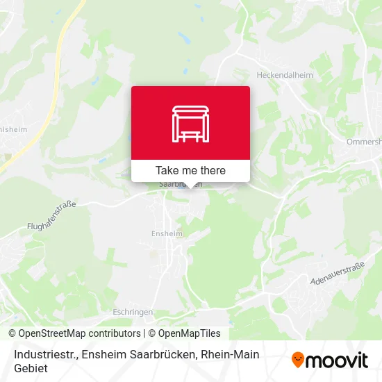 Карта Industriestr., Ensheim Saarbrücken