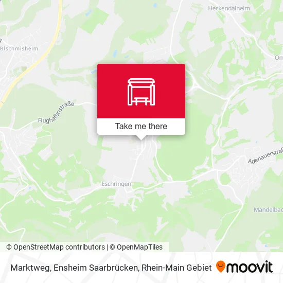 Карта Marktweg, Ensheim Saarbrücken