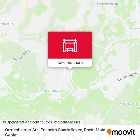 Карта Ormesheimer Str., Ensheim Saarbrücken