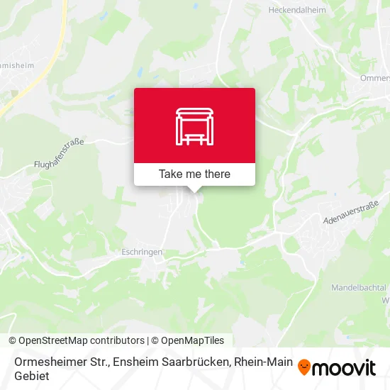 Карта Ormesheimer Str., Ensheim Saarbrücken