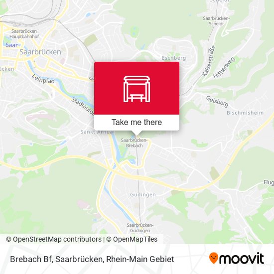 Brebach Bf, Saarbrücken map