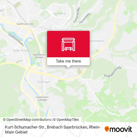 Карта Kurt-Schumacher-Str., Brebach Saarbrücken