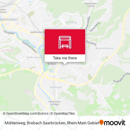 Mühlenweg, Brebach Saarbrücken map