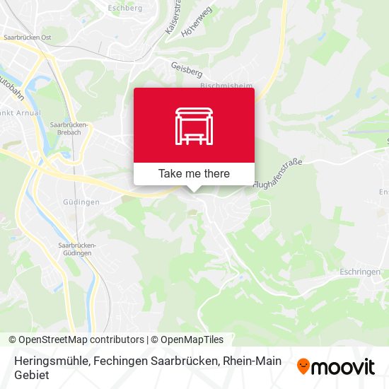 Heringsmühle, Fechingen Saarbrücken map