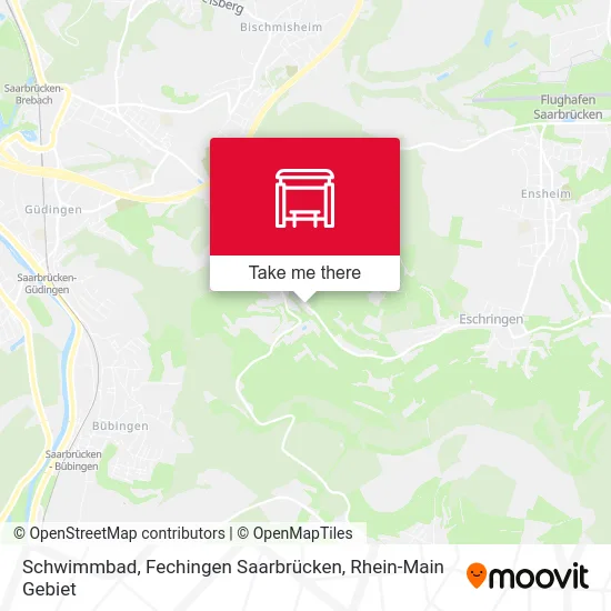 Карта Schwimmbad, Fechingen Saarbrücken