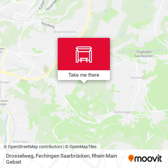 Карта Drosselweg, Fechingen Saarbrücken