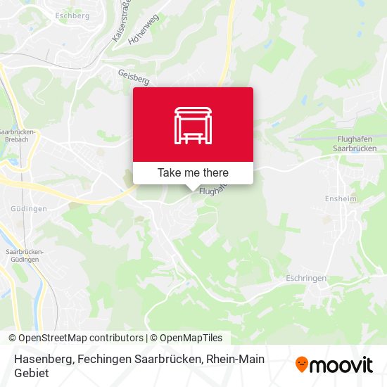 Hasenberg, Fechingen Saarbrücken map