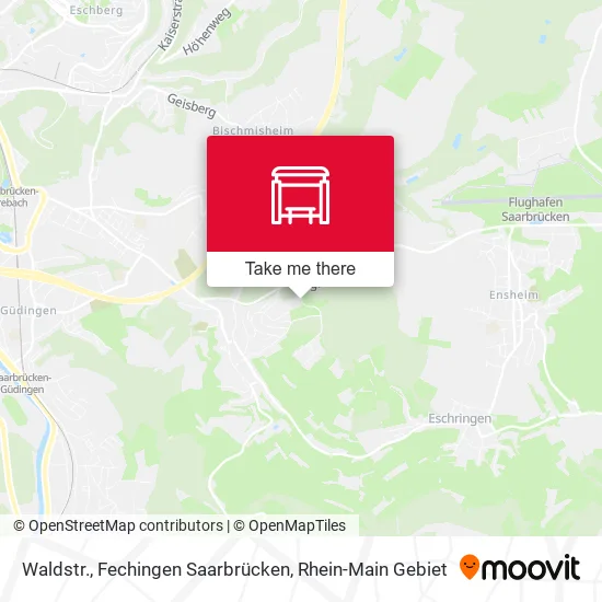 Карта Waldstr., Fechingen Saarbrücken