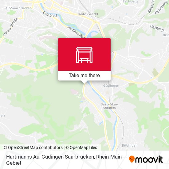 Hartmanns Au, Güdingen Saarbrücken map