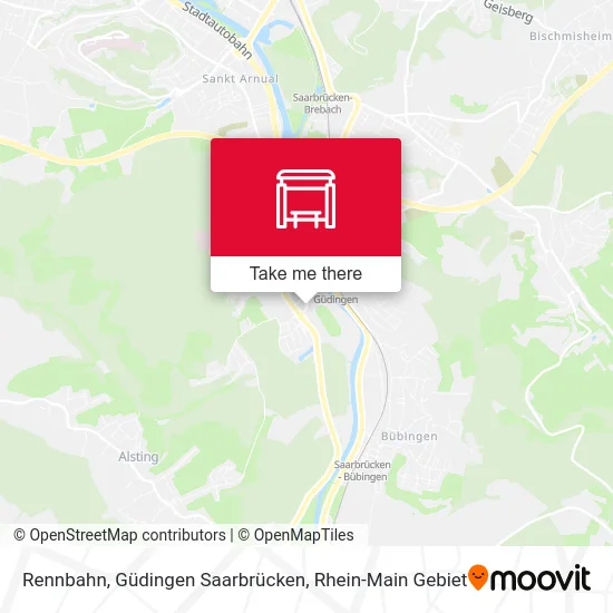 Rennbahn, Güdingen Saarbrücken map