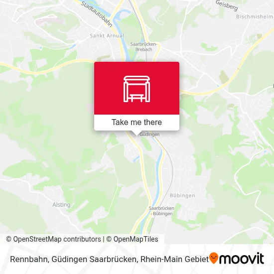 Rennbahn, Güdingen Saarbrücken map