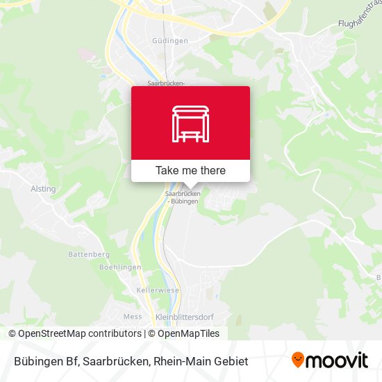 Bübingen Bf, Saarbrücken map